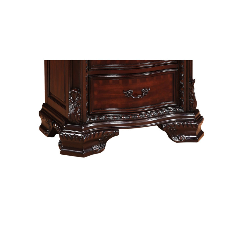 Table de chevet avec tiroirs Traditional