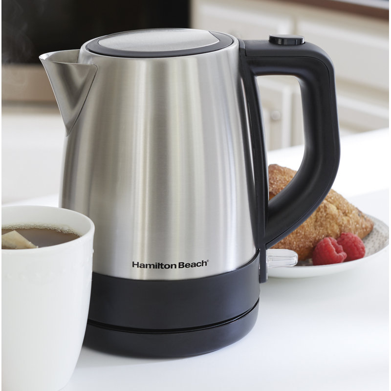 Hamilton Beach 1 qt. Stainless Steel Electric Tea Kettle