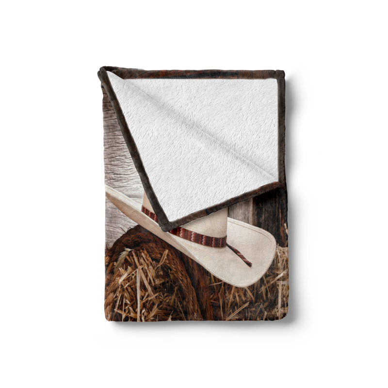 Hand Woven Throw Blanket, 50" W x 60" L