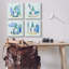 «Coastal Gnomes Nautical Life» par Paul Brent - ensemble de 4 peintures sur toile tendue