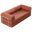 Canapé deux places en velours côtelé avec coussin moelleux-2145876290