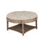 Rond - Pieds en bois massif, revêtement en lin, rangement pour le salon classique avec tablette et revêtement, décoration intérieure-163718856-163718871