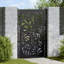 Barrière de jardin en acier vidaXL noir 105 x 155 cm-113055143-113055145