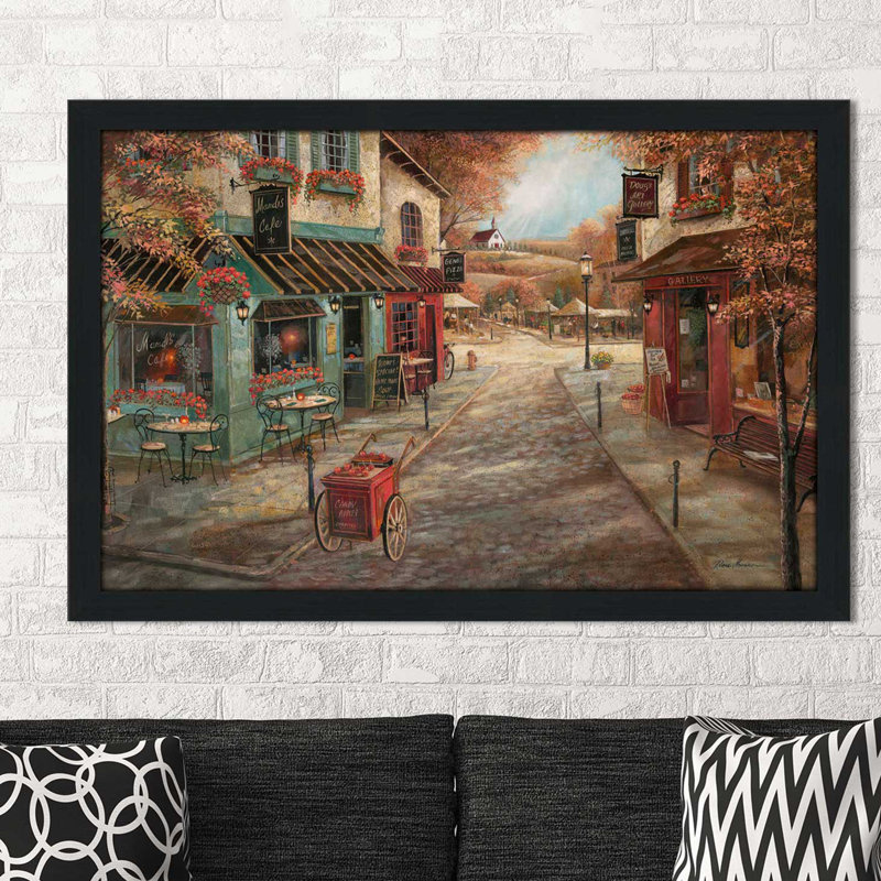 « automne splendor », reproduction de peinture à l’huile encadrée, H 21,5 po x l 27,5 po x P 0,75 po