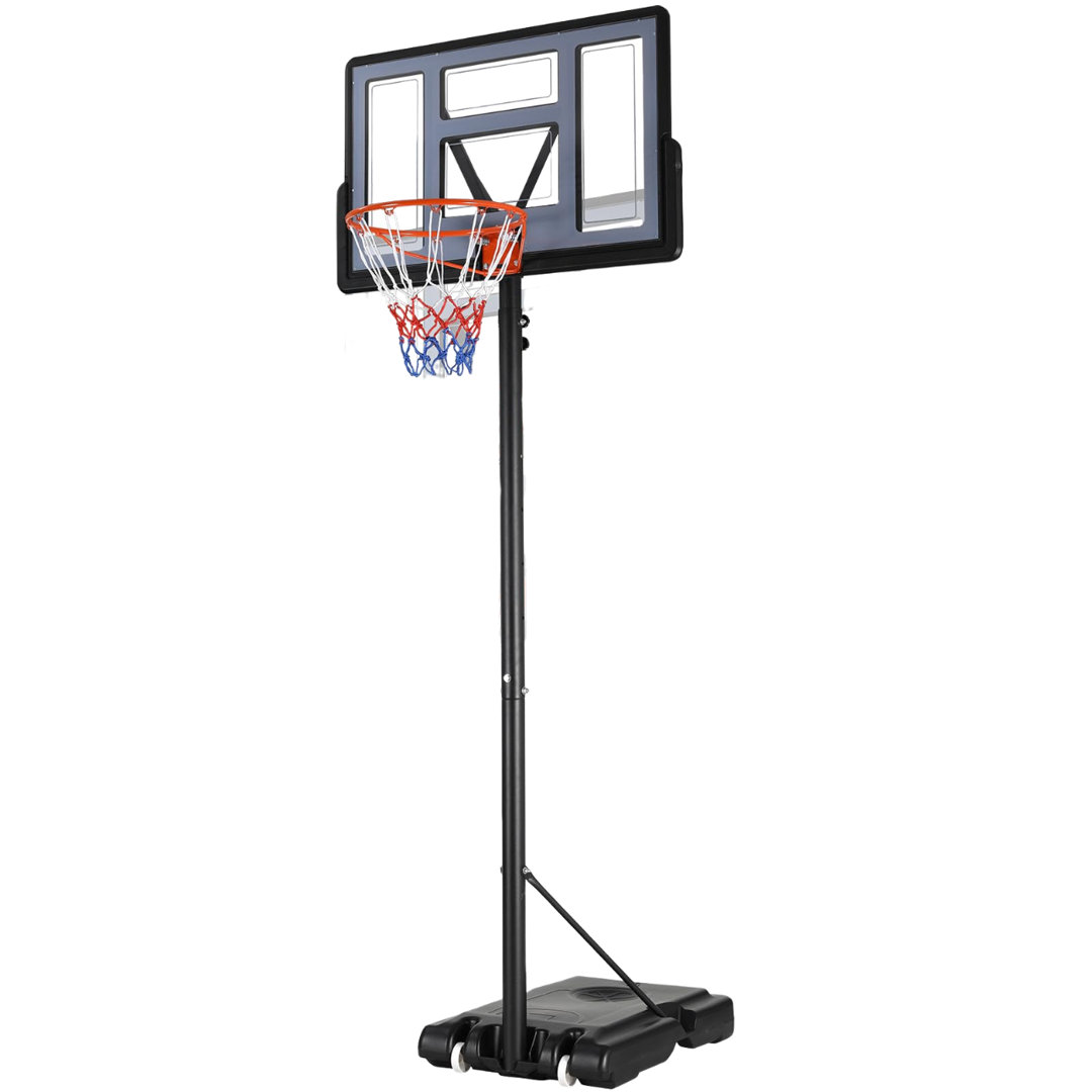 43.3'' W Metal Portable Full-Size Basketball Hoop Pirecart