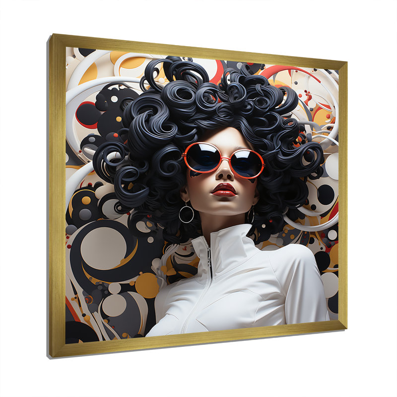 Art sur toile noir et blanc, H 36 po x l 36 po x P 1,5 po, Cadre doré simple