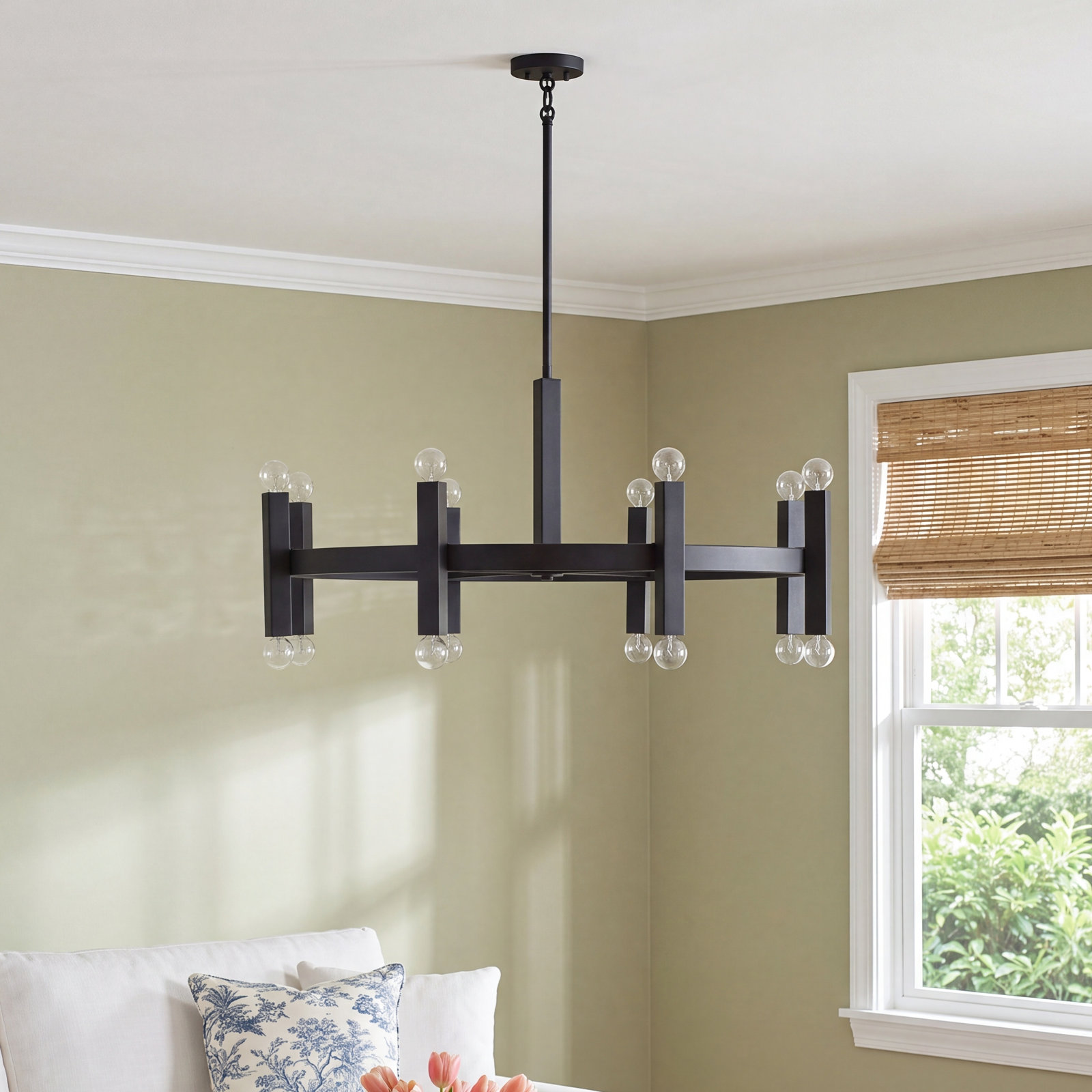 Cassi 16-Light Chandelier, Black
