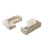 Canapé modulaire de 188 pouces en velours côtelé de luxe de 88 pouces, combinaison de 8 pièces en forme de L pour la chambre à coucher, sans assemblage, canapé modulaire de style minimaliste, 4 sièges confortables et une installation facile-357778029