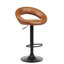 Kanosh Swivel Upholstered Faux Leather Adjustable Height Bar Stool with Iron Frame-1442066896