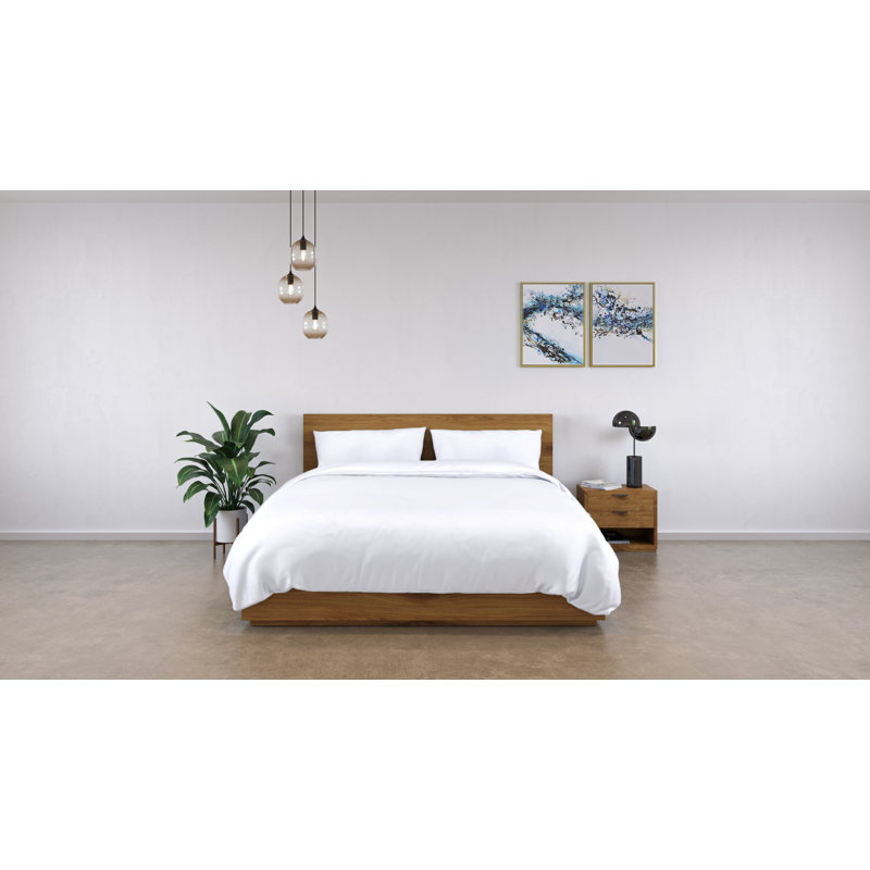 100% Bamboo Bedding Set, White, King Duvet Cover + 3 Additional Pieces