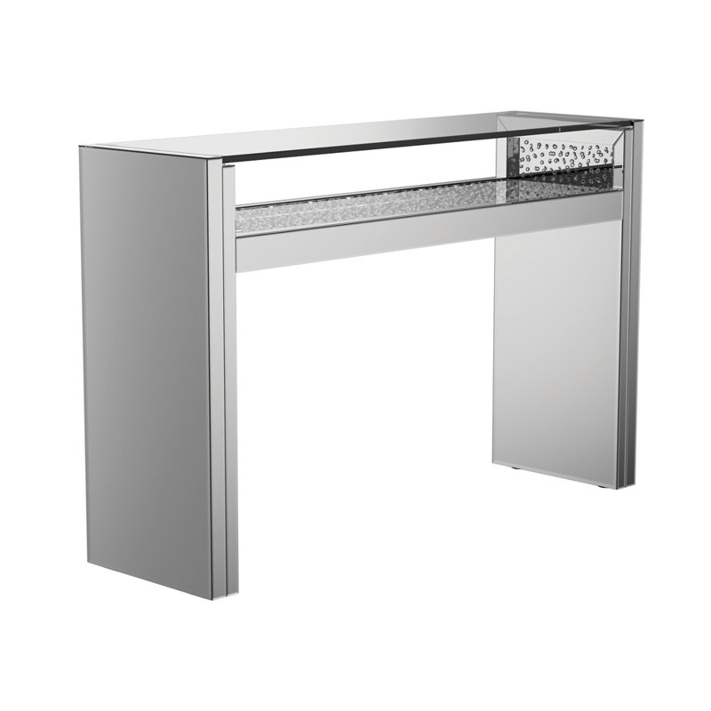 Eaker 47.75'' Glass Top Console Table