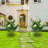 35.4" Artificial Flower Ball Tree with Ground Spike, Fake Silk Topiary Trees ,2 Pack-897152631