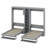 Dual Twin Size Murphy Bed, Twin Wall Beds With Cabinets And Shelves-1091884679