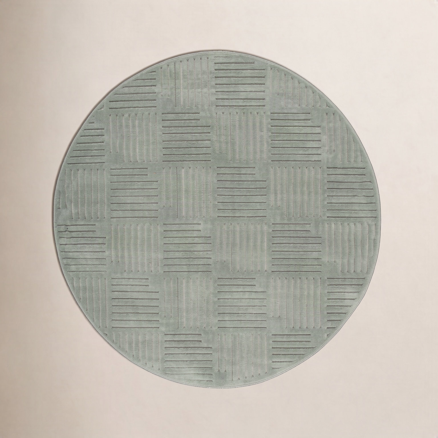 Mirissa Geometric Performance Rug, Round 4'