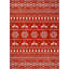 Tapis de Noël lavable et antidérapant à motif flocons de neige pour salon