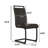 Modern Farmhouse 5-piece Dining Set With Rectangular Table & 4 Pu Leather Chairs