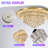 24-Inch Dimmable Tiered Crystal LED Flush Mount Ceiling Light with Tunable White, App and Remote Control, Gold-999976485-999976488