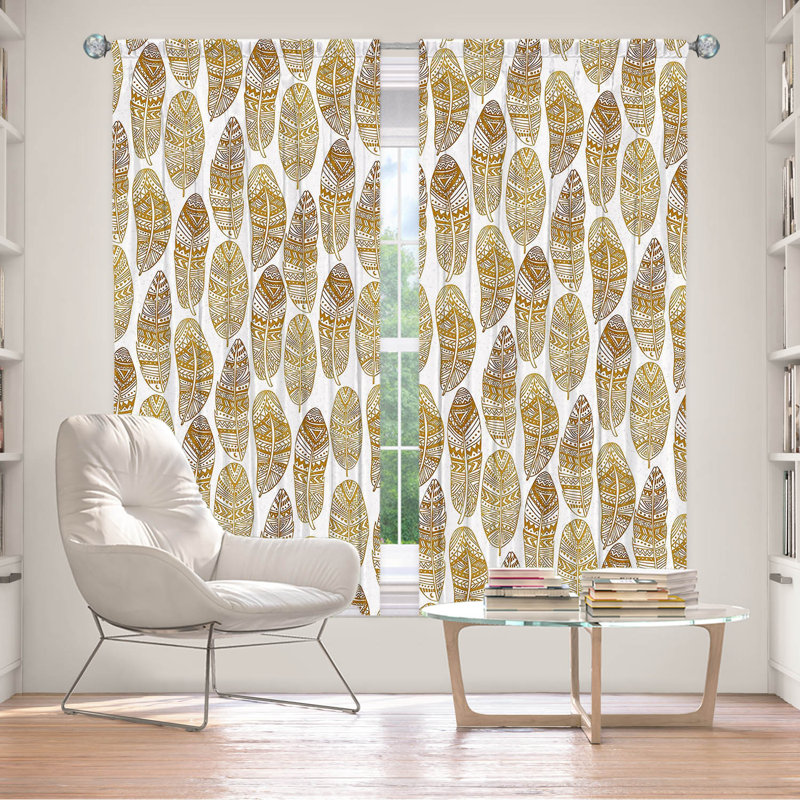 Paire de rideaux obscurcissant en polyester Rosauro, L 40 po x L 82 po