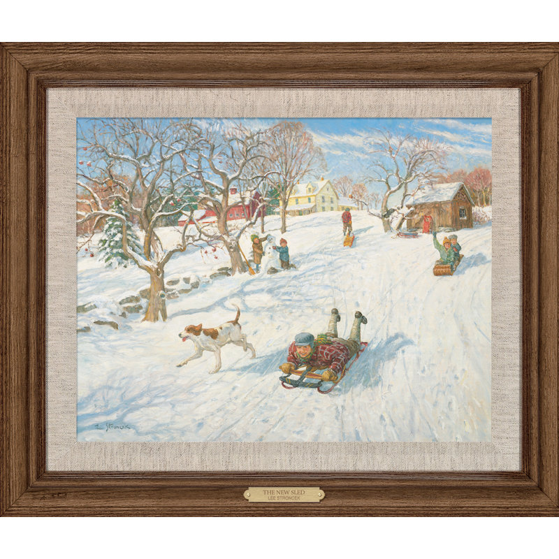 « new du nouveau chariot » par lee stroncek, reproduction d’art encadrée sur toile