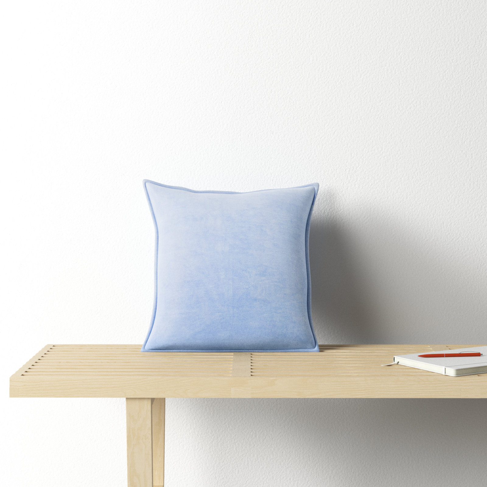 Edgar Throw Pillow, Bright Blue, Polyester/Polyfill, 18"H x 18"W