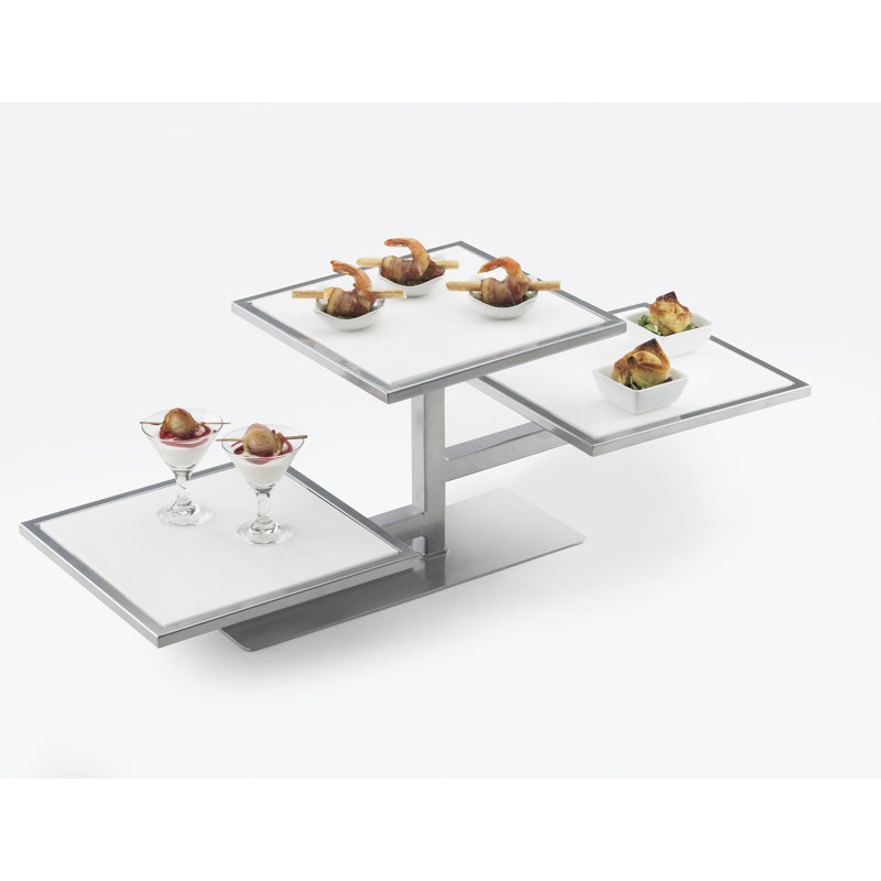 One By One 3 Tier Riser Frame, Silver