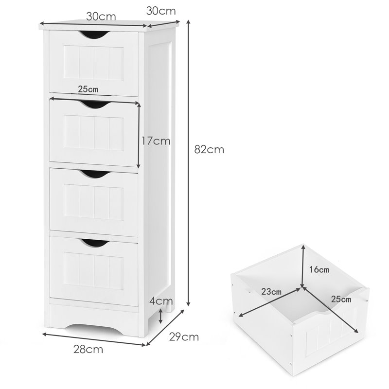 Sarahi Freestanding Bathroom Cabinet
