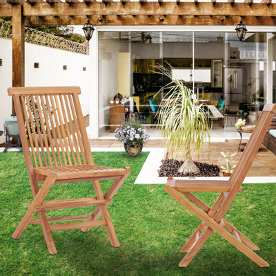 Chaise de patio pliante teck California