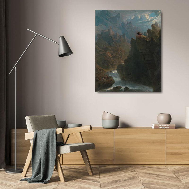 "The Bard" par John Martin - Art mural sur toile tendue avec châssis, H 24 po x l 17 po