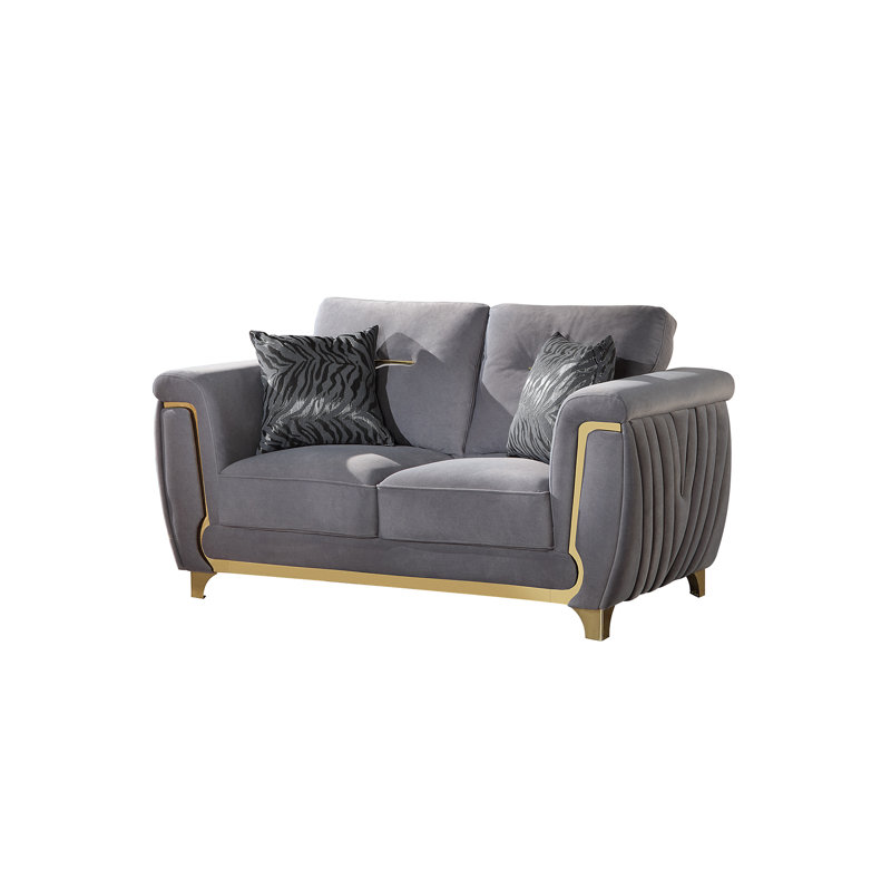 Causeuse Lavern - gris, Gris