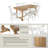 Sterling 67W Squire Trestle Dining Table With 6 High Back Spindle Dining Chairs-105299794-105299793