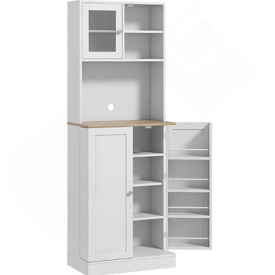 Armoire de rangement avec tablettes réglables, armoire de cuisine pour la maison