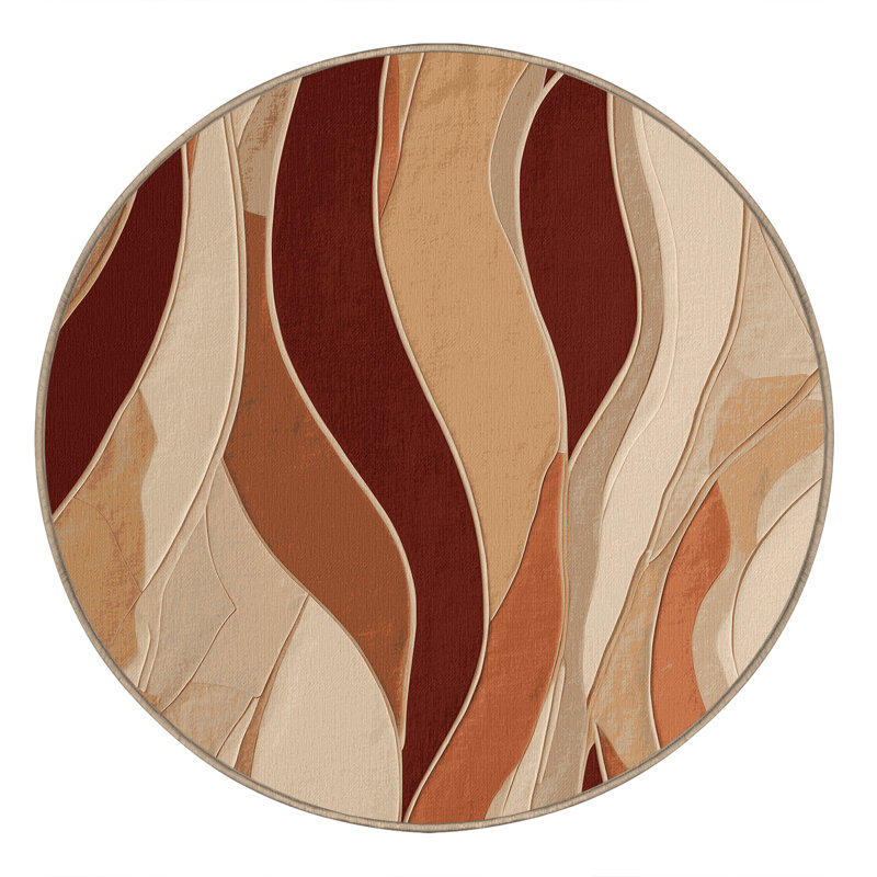 Sunlit Strands Rug, Round 5'