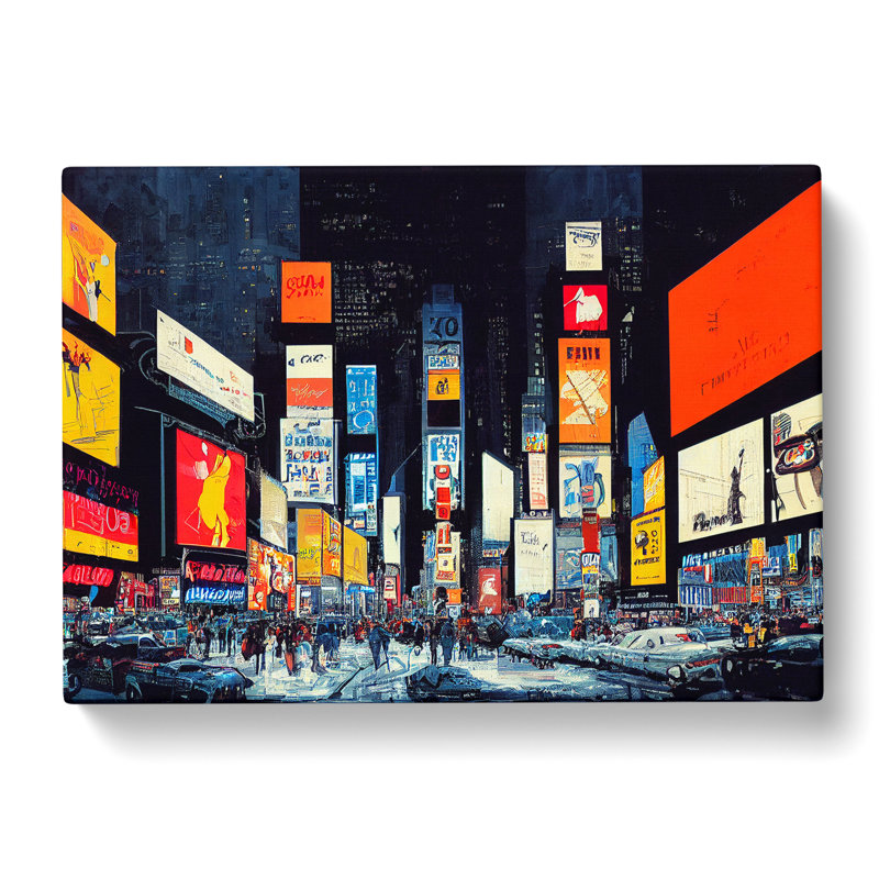 New York Times Square Art Vol.4 - Wrapped Canvas, 35cm H x 50cm W x 3cm D