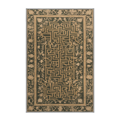 Tapis brun français lavable à la machine