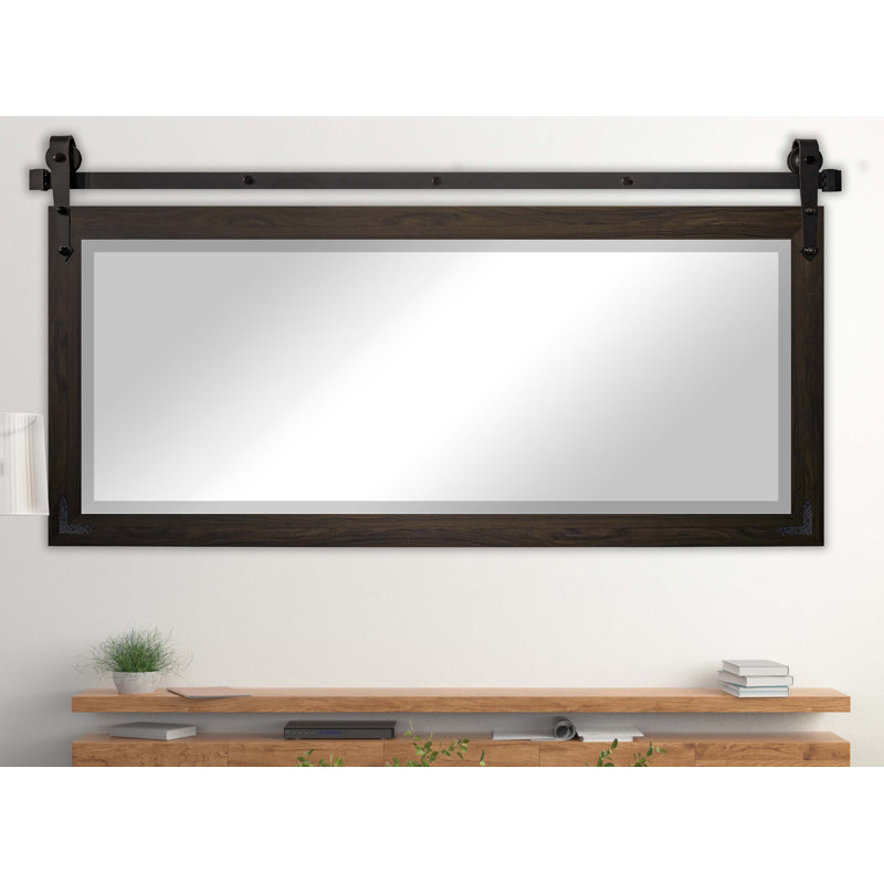 Miroir pleine grandeur N Peace, H 30,5 po x l 71 po, Noyer noir
