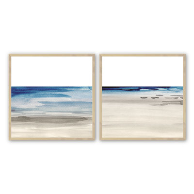 «Coastal Serenity», impression sur papier 2 pièces