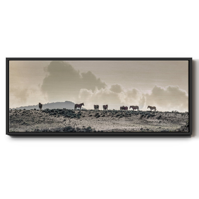 Wild Horse Ridge - toile encadrée, H 20 po x l 50 po
