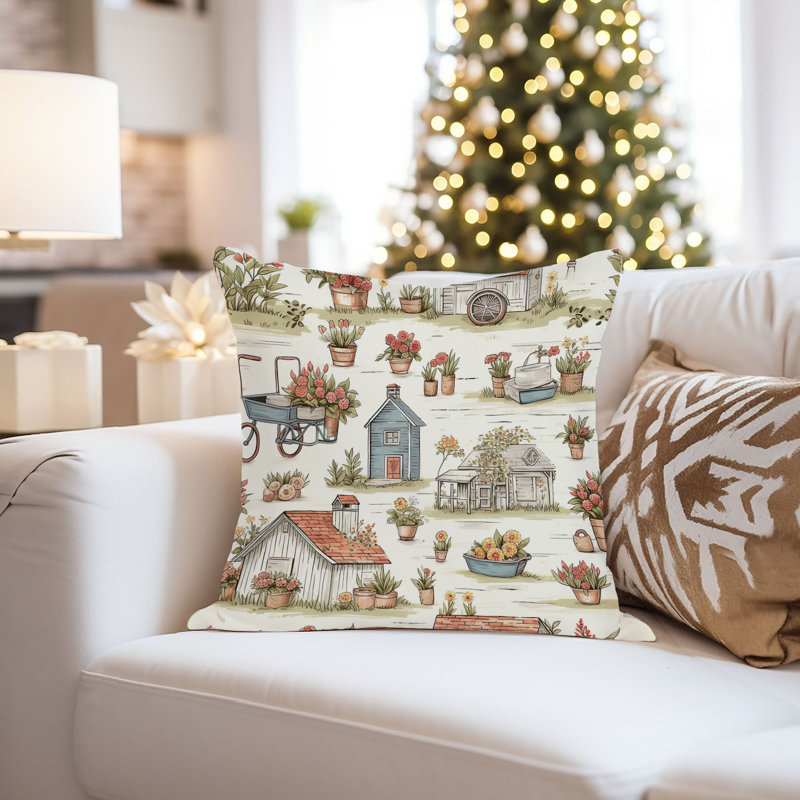 Rustic Farmhouse Pattern XI, 16"H x 16"W