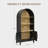 Trexlertown Arched Open Shelf Bookcase Storage Cabinet-2133012204