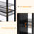Livofloral 3 Drawer File Cabinet with Charging Station and Bookshelf for Home Office fits Letter/A4-97811283