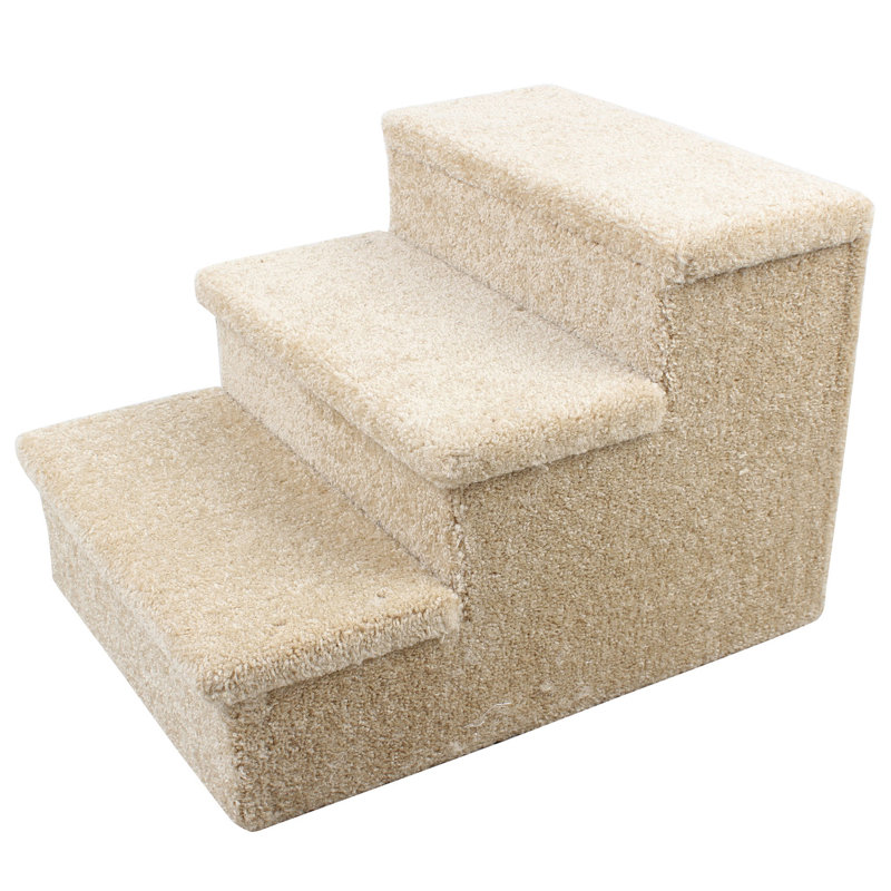 Escalier pour animaux 3 marches Edwa, Beige
