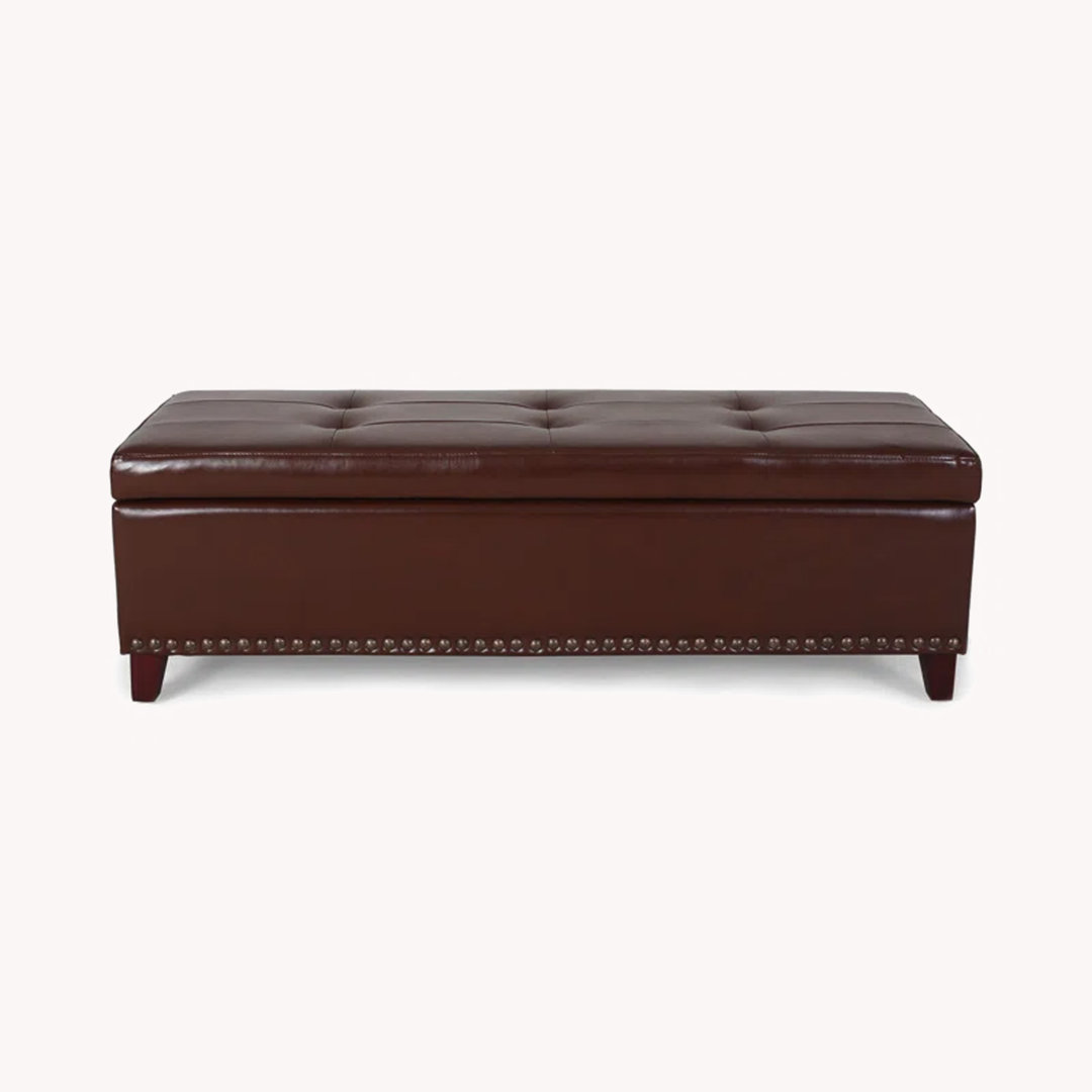 Bluford Upholstered Flip Top Storage Bench Alcott Hill®