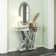 Amla 35.43"Console Table and Wall Mirror Set