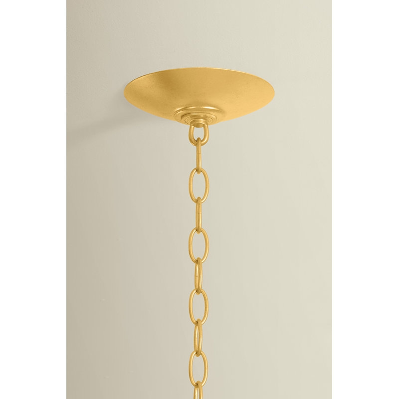 Greendale Floor Lamp, 24" H x 48" W x 48" D, 12 Lights, Gold