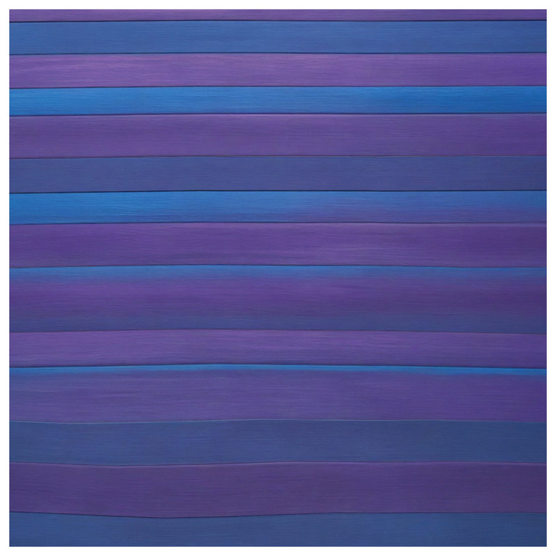 Housses de couette à rayures bleues et mauves, Grand lit