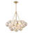 6-Light Lridescent Bubble Glass Globe Chandelier-65931389