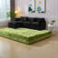 Canapé modulaire confortable noir modulaire, chenille douce, mobilier de salon moderne