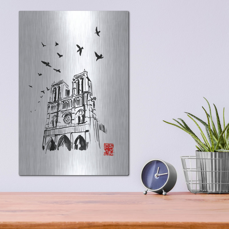 «Notre Dame» par Pechane, H 16 po x l 12 po