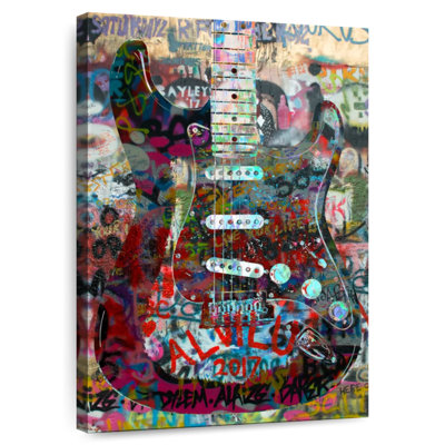 Abarca Stratocaster Guitar Heavy Graffiti