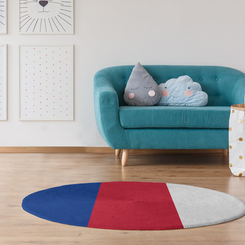 Chenille Indoor Rug, Round 5'